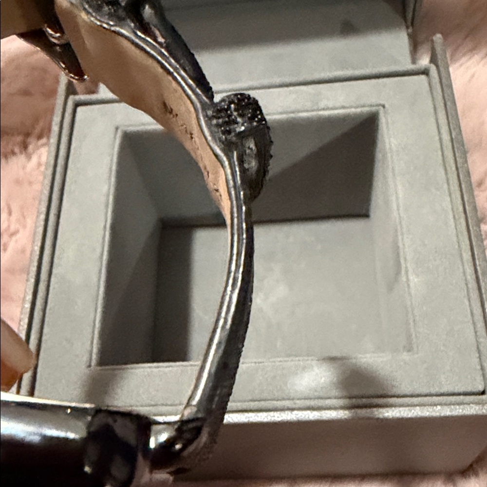 Michele Black Square Dial Watch + one set of straps - Picture 5 of 11